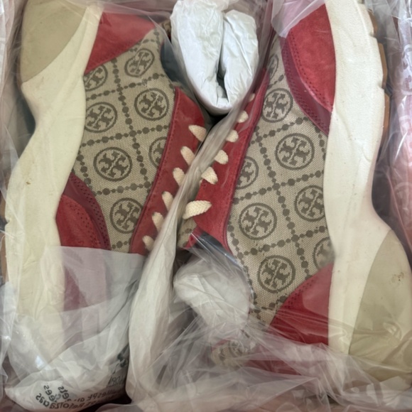 Tory Burch Monogram Sneakers - Picture 3 of 5